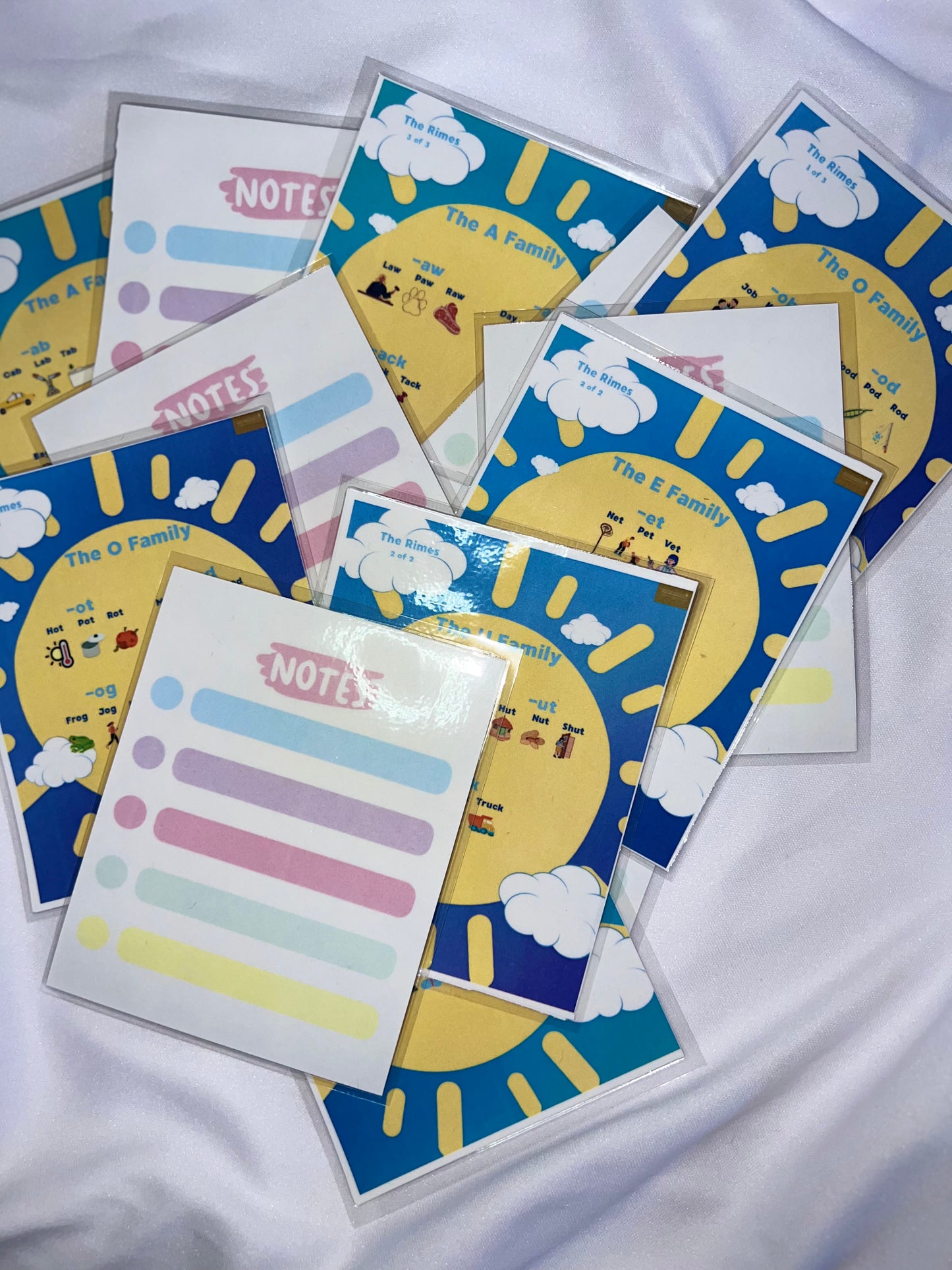 Rhyme with Rimes A-O Family Poster Set