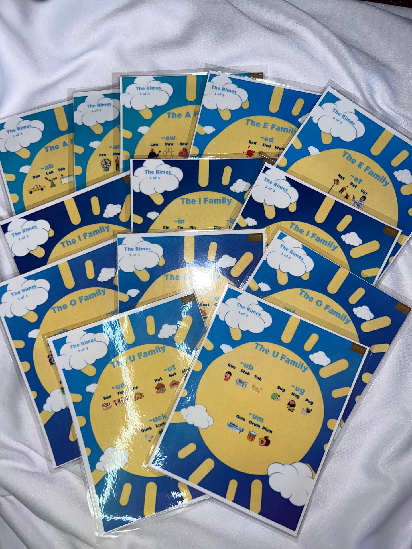 Rhyme with Rimes A-O Family Poster Set