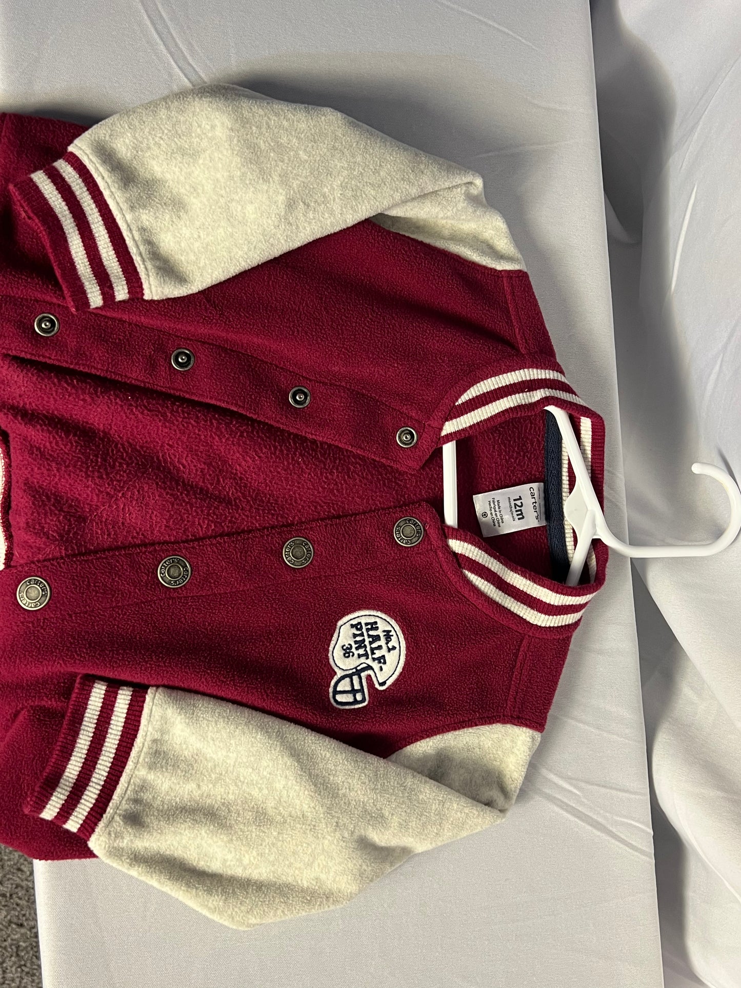 Once Cherished - Red Varsity Jacket - Carter