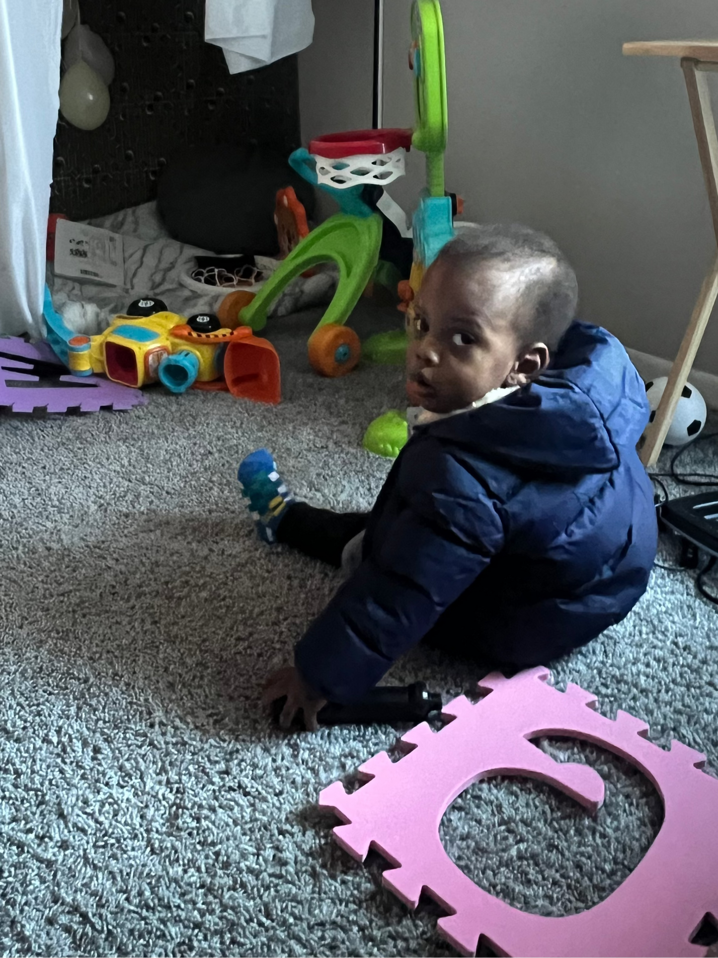 Once Cherished - Navy Winter Coat