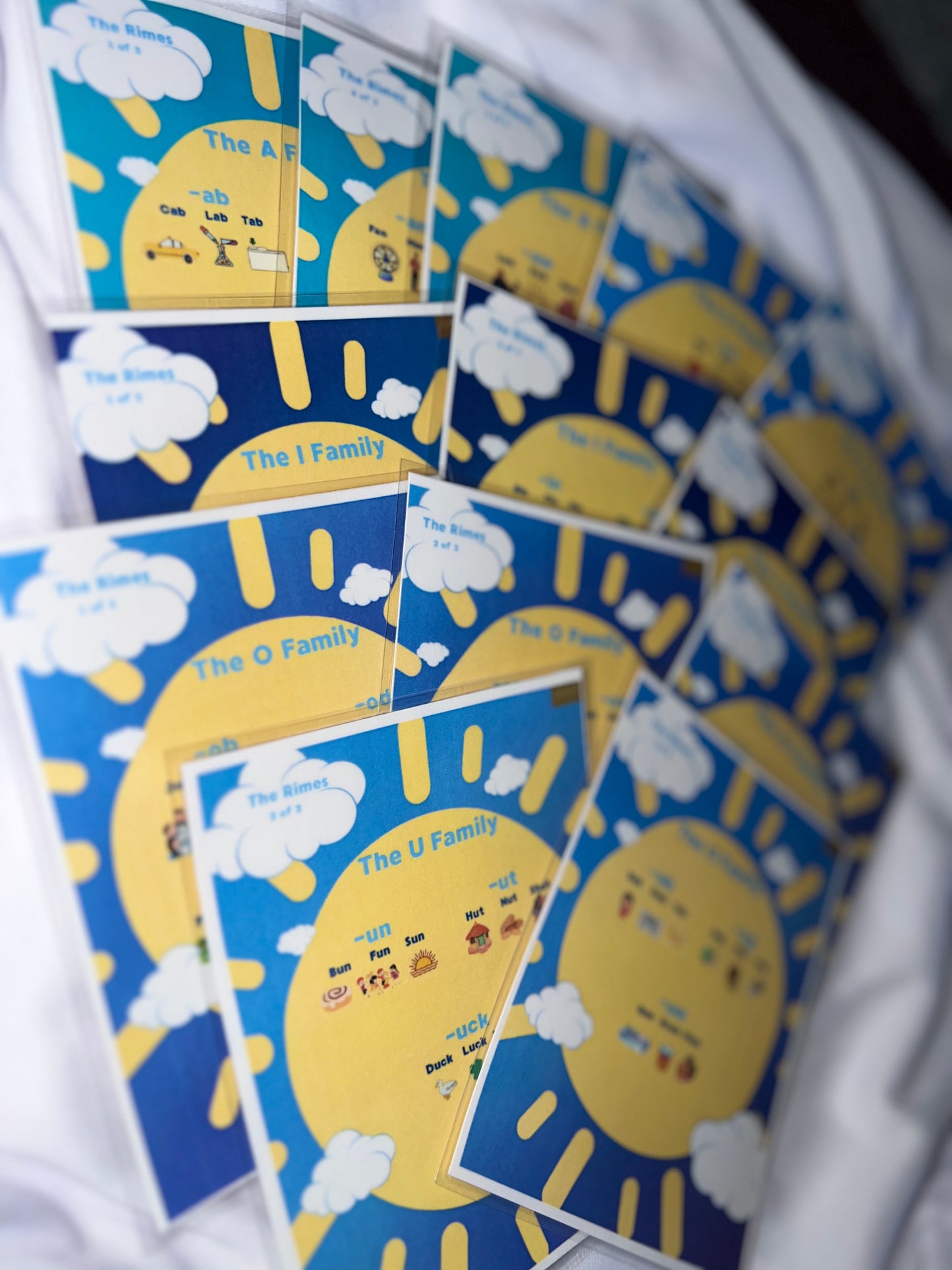 Rhyme with Rimes A-O Family Poster Set